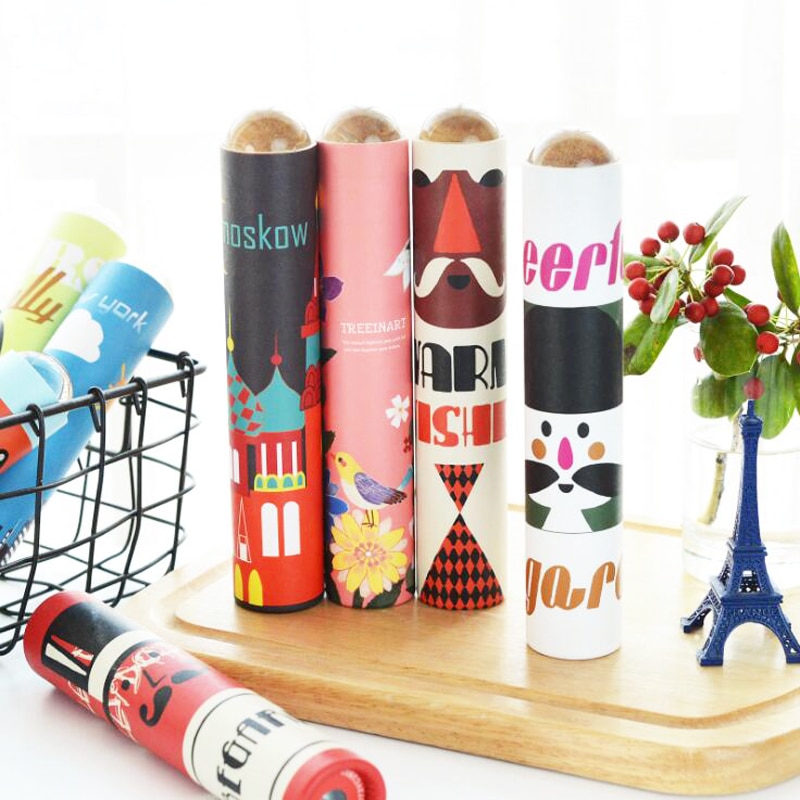 1Pc Cartoon Roterende Papier Caleidoscoop Multi-Prisma Mooie Wereld Wetenschap Educatief Speelgoed Voor Kids Funny Games