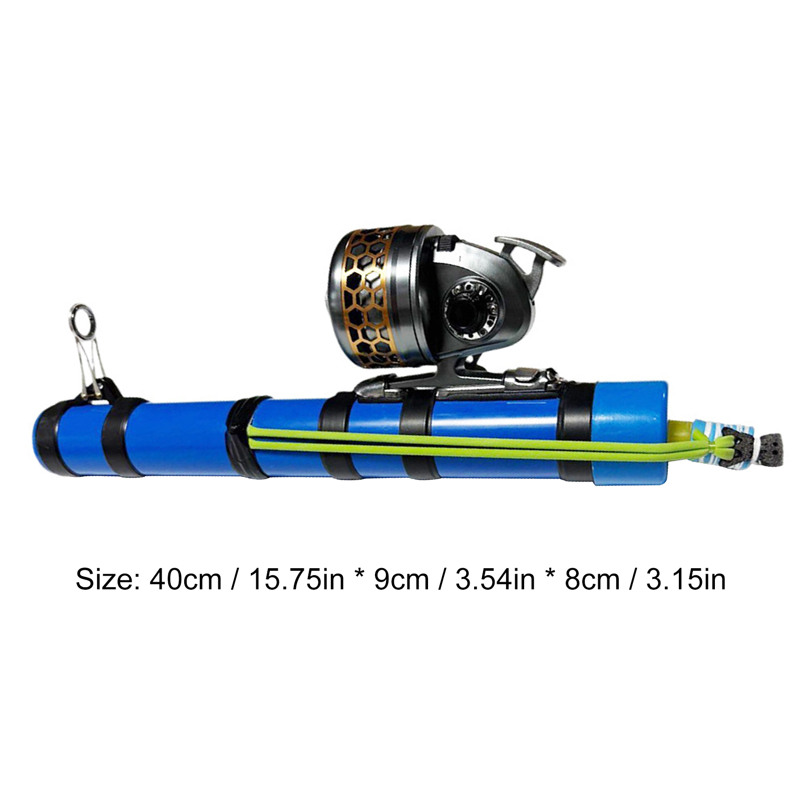 Lure Launcher Fishings Tool Reusable Compact Fishing Rod Holder Fish Bait Launching Equipment for Bass Trout Catfish Saltwater: green
