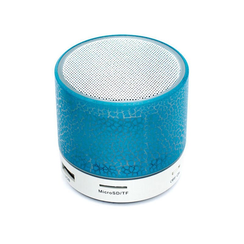 A9 Bluetooth Speaker Mini Draadloze Luidspreker Crack Led Tf Usb Subwoofer Bluetooth Speakers Mp3 Stereo Audio Muziekspeler: blue