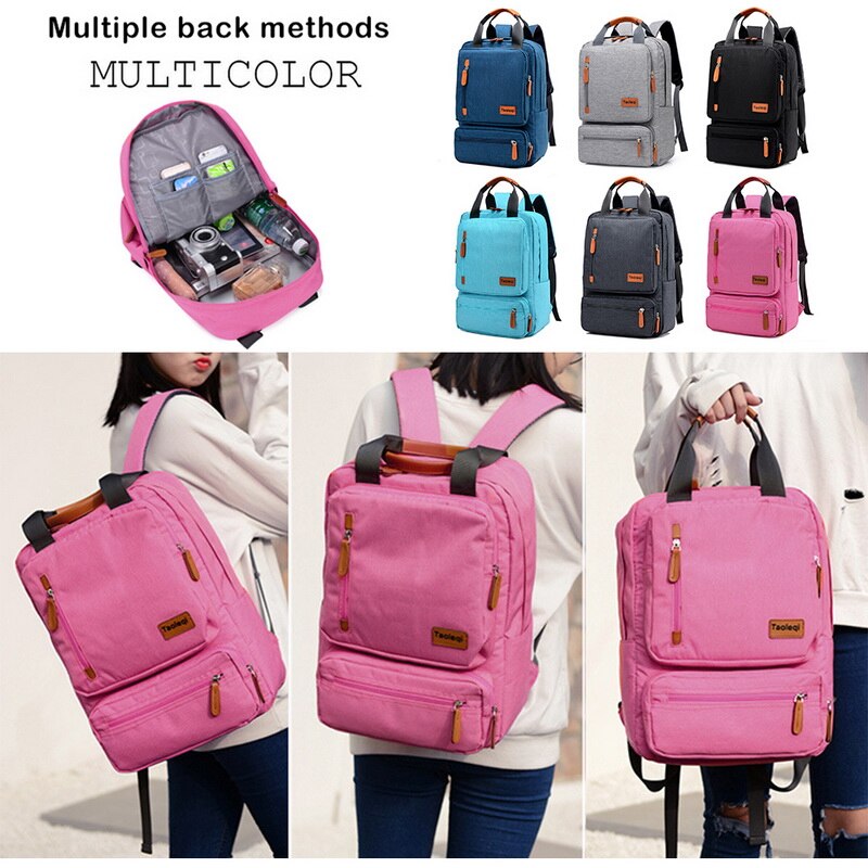 Männer Multifunktions Anti Diebstahl Rucksack 15,6 Zoll Laptop Usb Ladung Rucksack Wasserdichte Leinwand Schul Geschäft Reise Bagpack