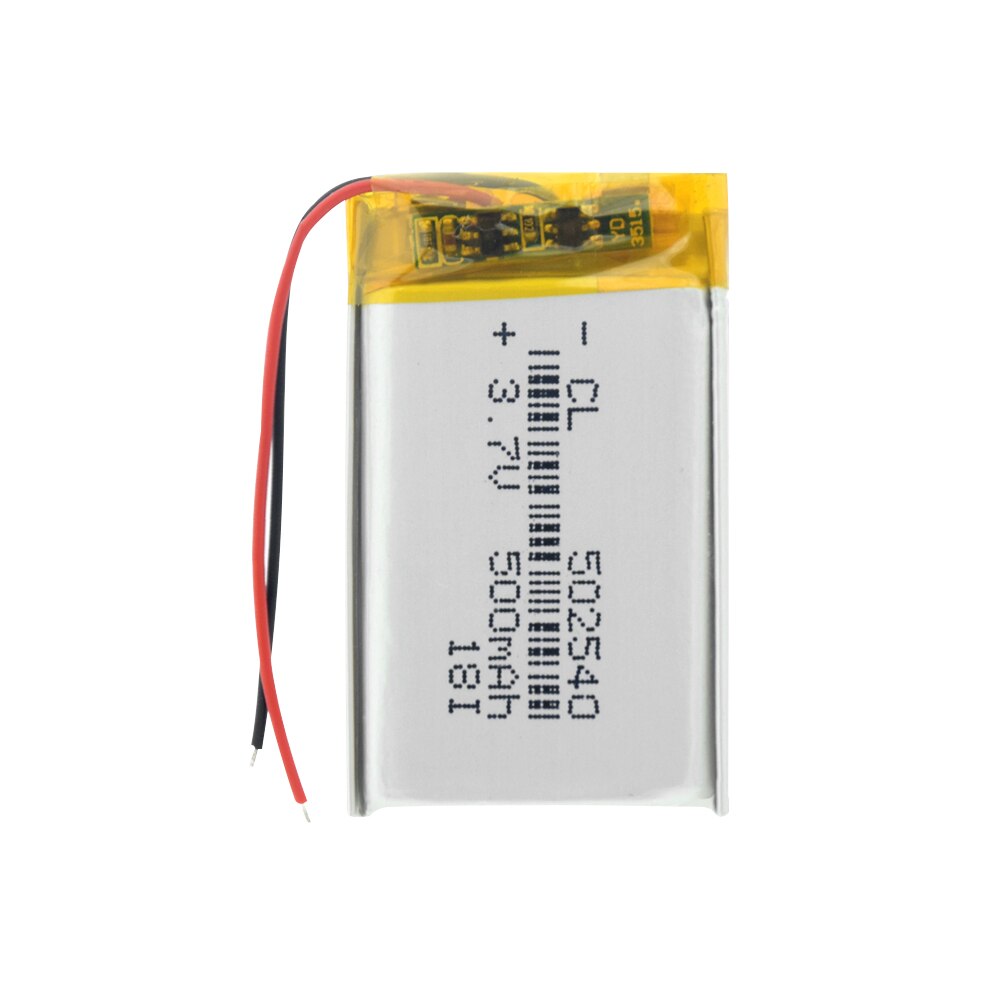 Batería de litio para MP3, MP4, MP5, GPS, PSP, Auriculares Bluetooth medios, batería recargable de litio, 502540, 500 mah, 3,7 V