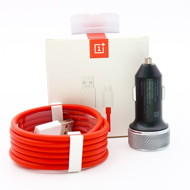 Original Oneplus EU Charger 5V4A car Dash charger For One plus 6T 5/5T/3/3T Dash Charge Adapter Dash 4A USB Charge Type C Cable: Car Cable set