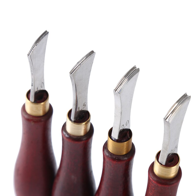 Lederen Boog Rand Sector Ondiepe Groef Randen Koud En Warm Druk Lijn Punch Inbedding Draad Leathercraft Gereedschap 1.0-2.5mm
