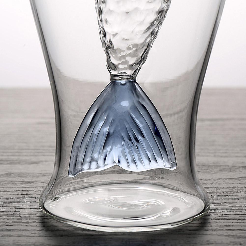 Vaso de vino de cola de pescado de 80ml, doble capa, cerveza, whisky, cóctel, tazón taza, temperatura entre-30 grados a 150 grados