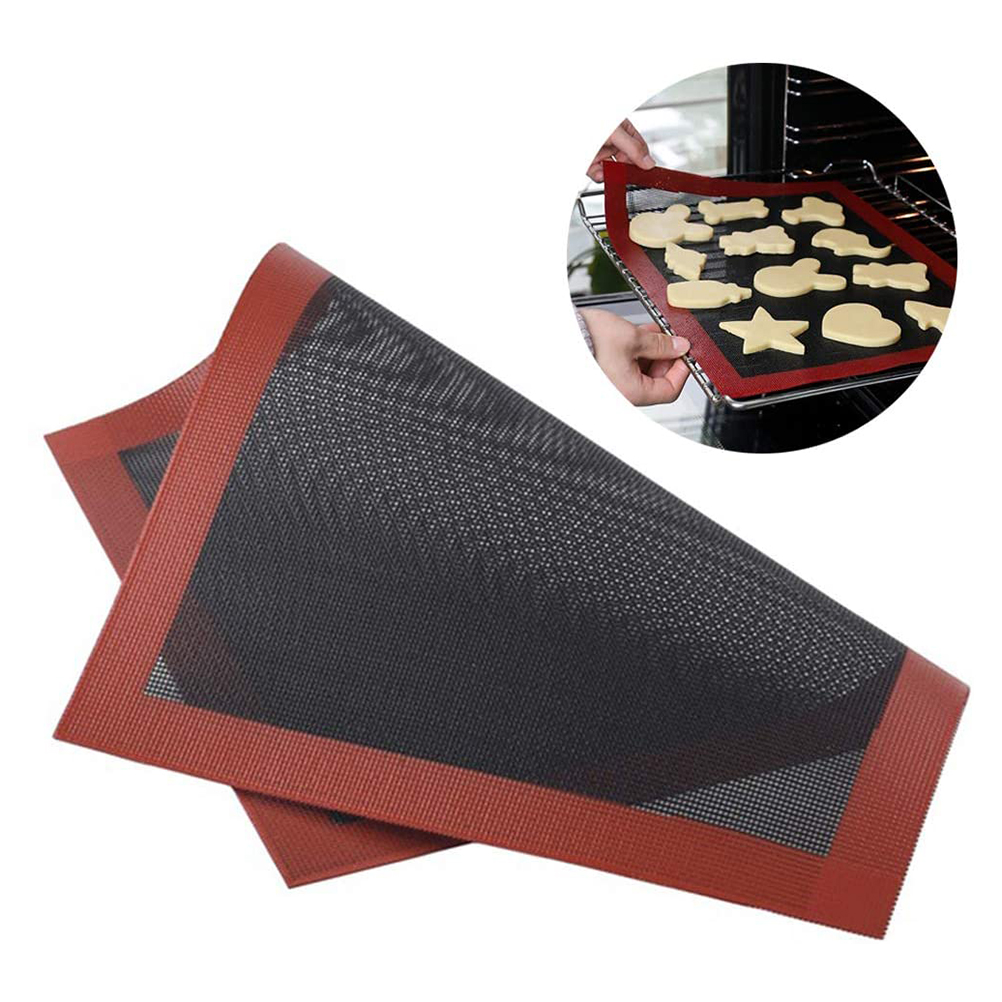 Alfombrilla de silicona microperforada para hornear galletas, tapete antideslizante para macarrones, Pizza, horno microondas, accesorios de cocina