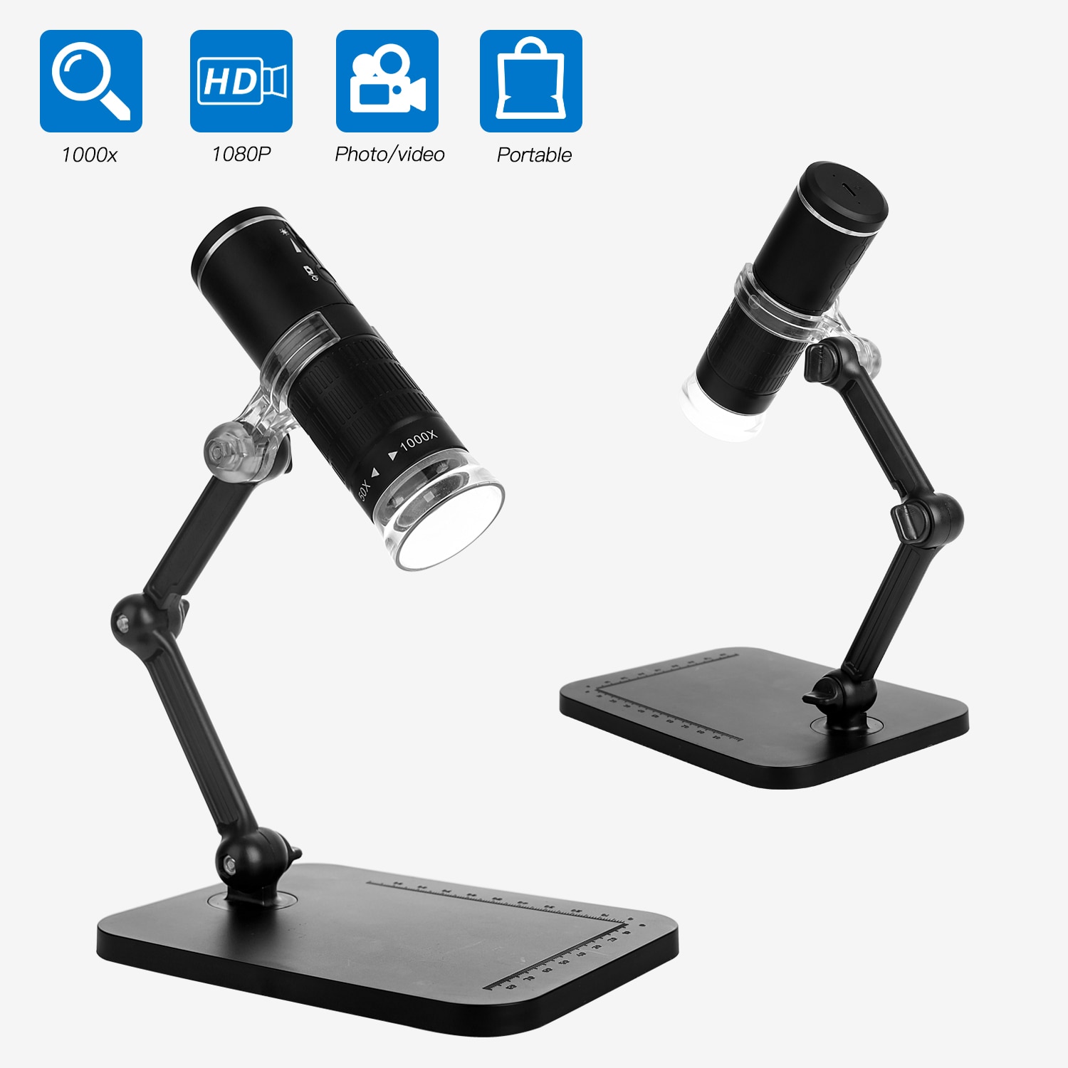 F210 50-1000X Industrial Electronic Microscope 2 Million HD Digital Mobile Phone WIFI Microscope Portable Magnifier