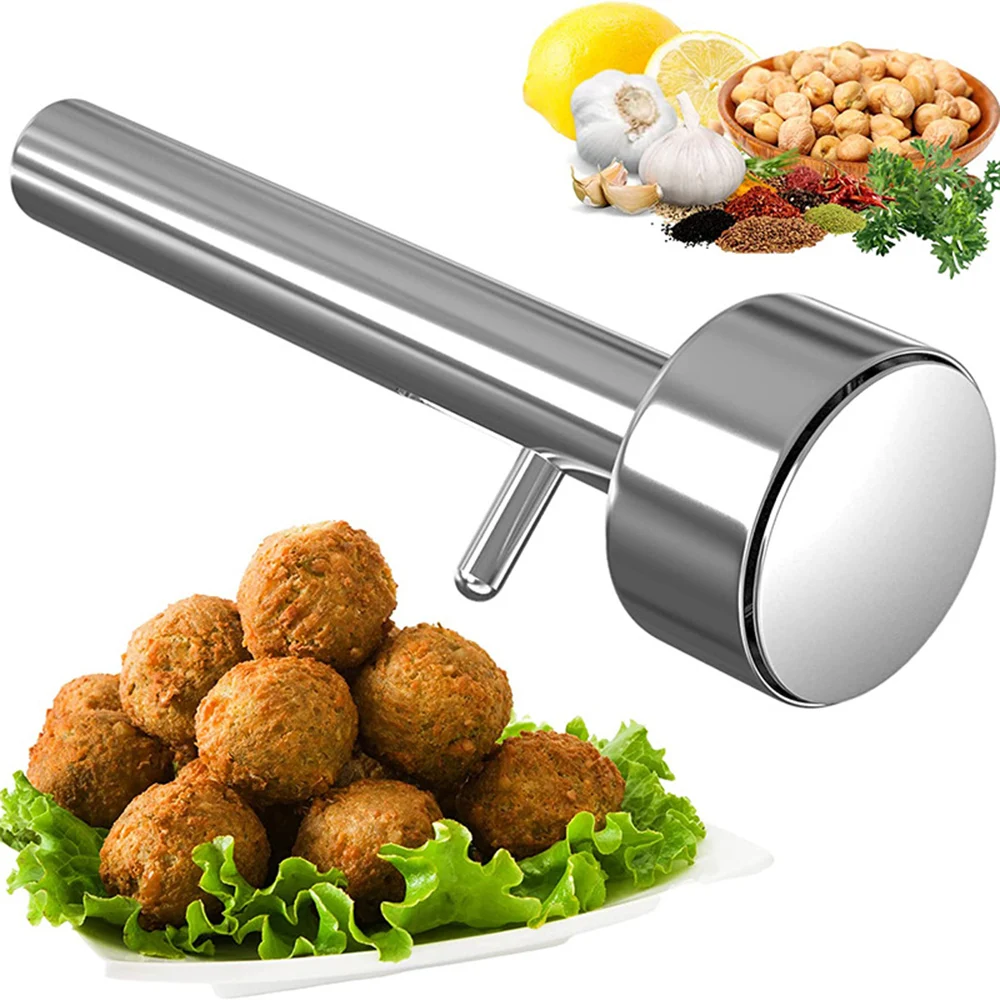 Machine à boulettes de viande, grande boule de Falafel, moule à cuillère, Gadgets de pressage de viande, Machine à boulettes de viande antiadhésive en acier inoxydable, outil de cuisine