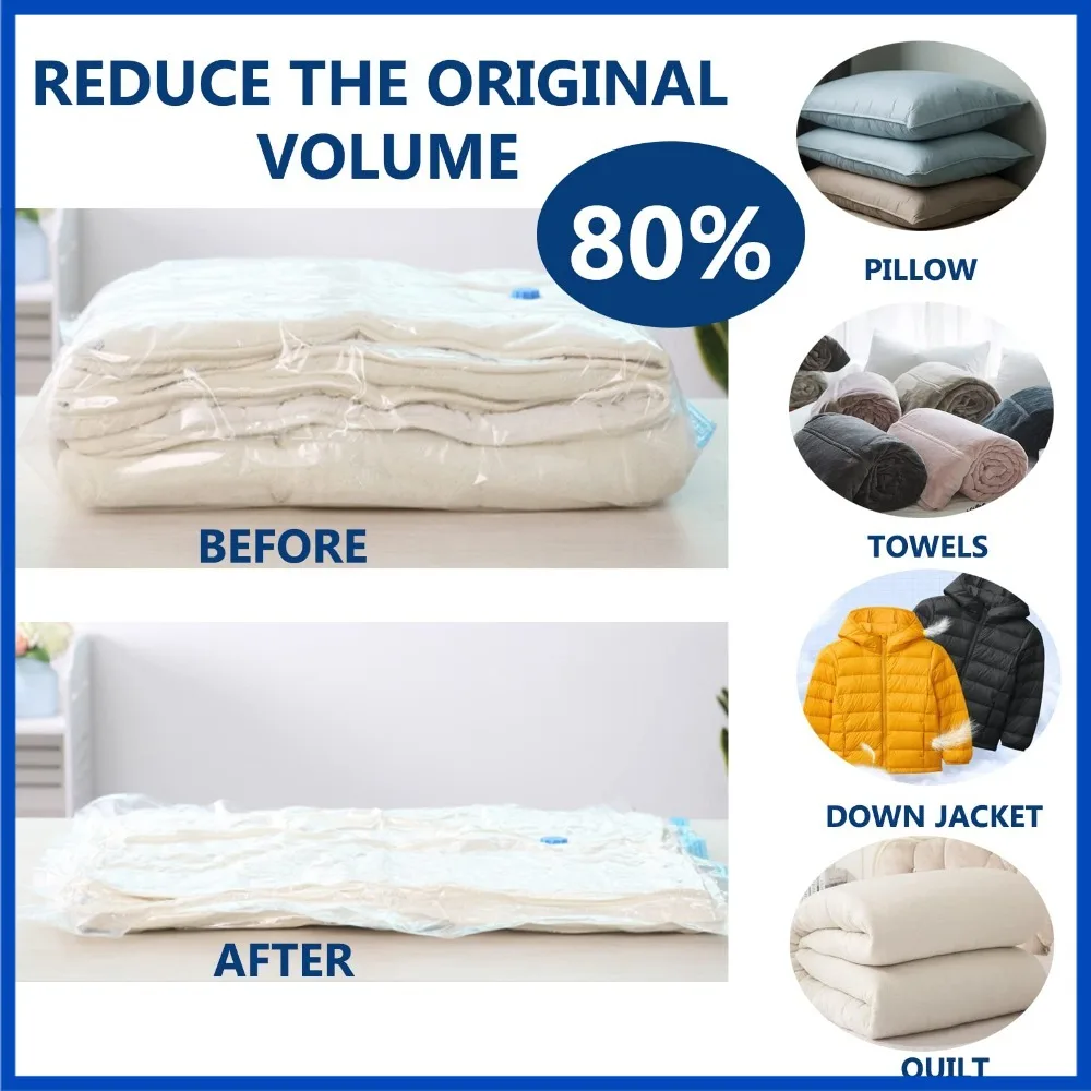 8/4/3PCS Reistassen Bespaar Ruimte Opbergtas Organizer Vacuümdeken Zak Vacuümzak Kleding Kussen Beddengoed DekenOpslag