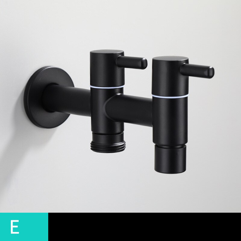 Black Paint Single Cold Faucet/Washing Machine Tap Bibcock Bathroom Basin Mop Tap Garden Crane 304 Stainless Steel: Purple