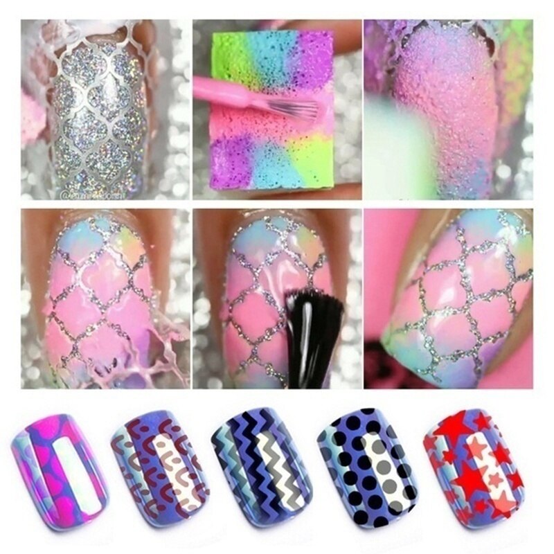 24pcs Franse Nail Sticker