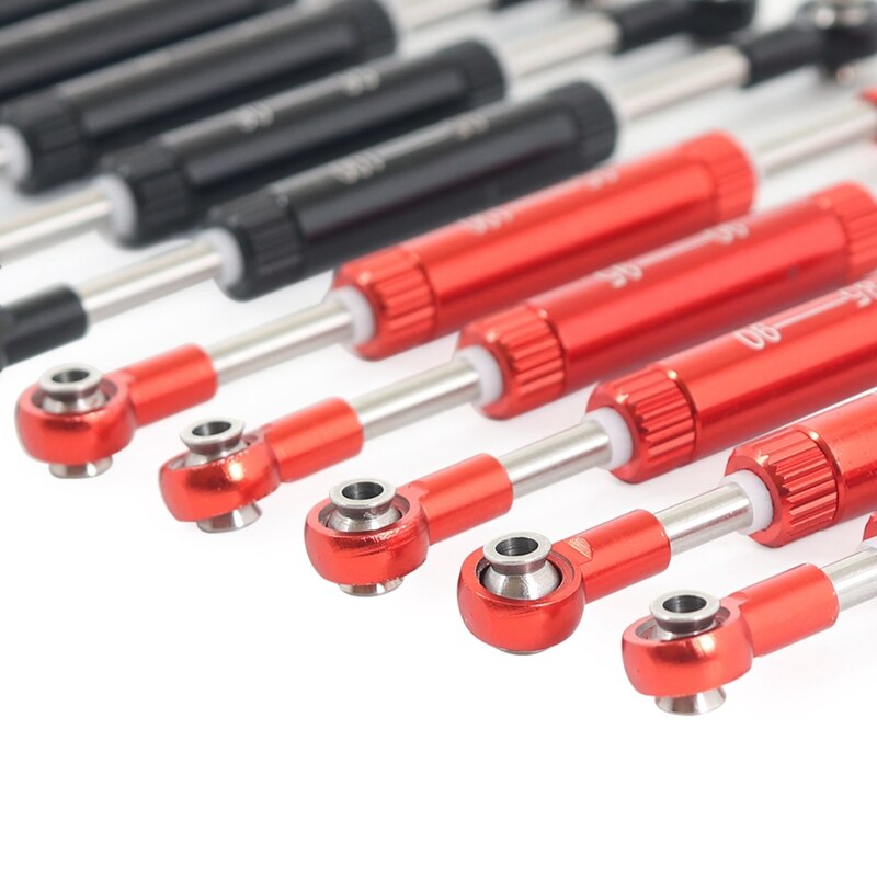 1/10 longitud ajustable (90-95)Servos barra de tracción-palanca de dirección para RC Crawler Control remoto Juguetes Coche SCX10 90046 TRX4