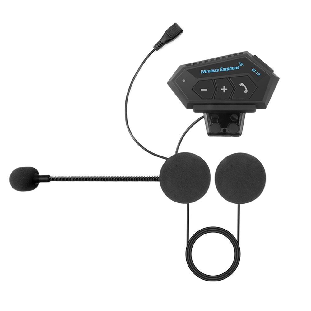 Hjelm hovedtelefon bluetooth motorcykel headset  v4.2 bluetooth intercom motor cykel øretelefon støjreduktion mikrofon: Default Title