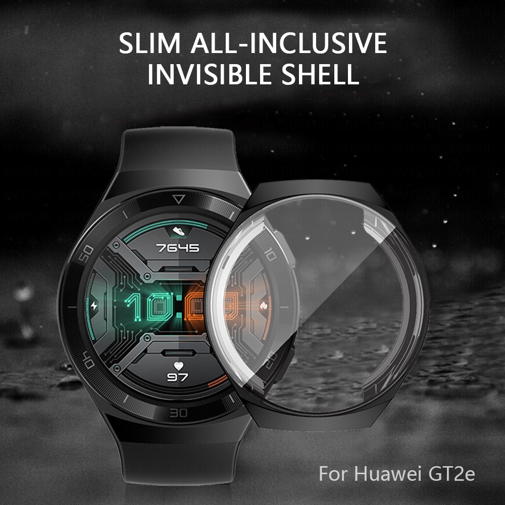 For Huawei GT2e Watch Silicone Case Plating Soft Screen Protector cover For huawei Watch GT2e GT 2e band SmartWatch accessories