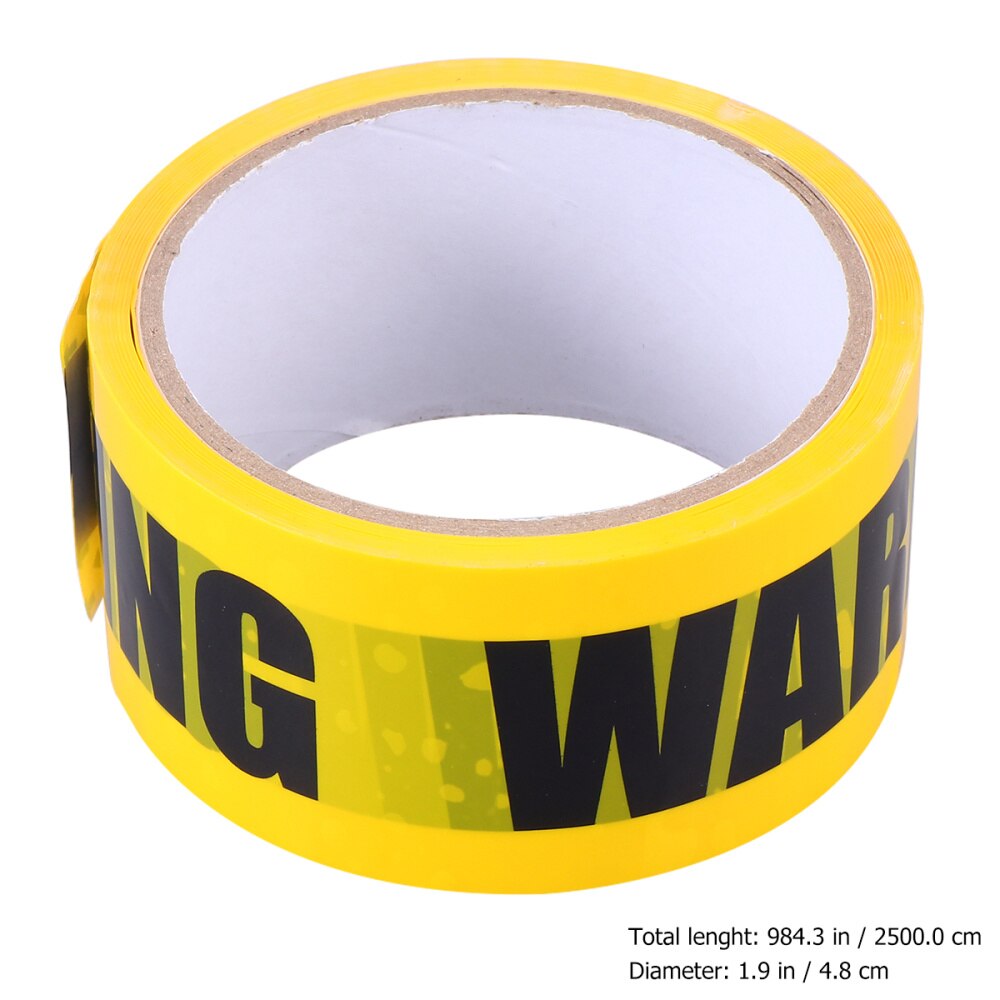 1 Roll THANK YOU Safety Tape Safe Self Adhesive Sticker Warning Tape Masking Tape for Walls Floors Pipes (Yellow)