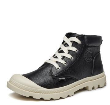 Botines Vintage para hombre, botines con cordones para primavera y otoño, botas de moto para hombre, zapatos informales de estilo británico para hombre: 7