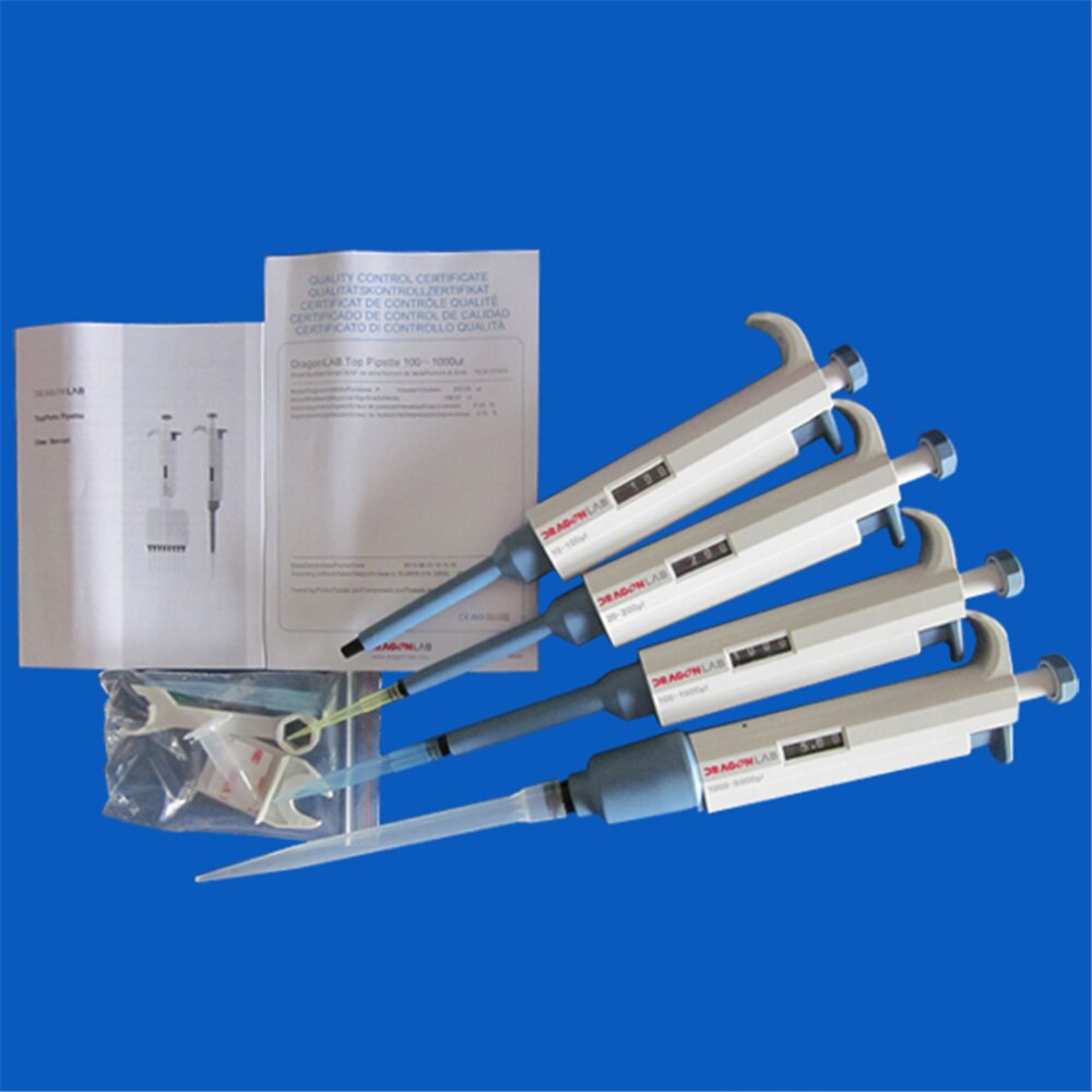 1-5ml Single Channel Handmatig Verstelbare micropipet Toppette Pipette Continue Nummer Lab Supplies