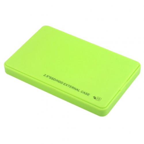 2.5 Hdd Case Usb 3.0 Ssd Externe Case 5Gbps Mobiele Harde Schijf Box Voor Laptop Blauw wit Roze Hdd Docking Station: green