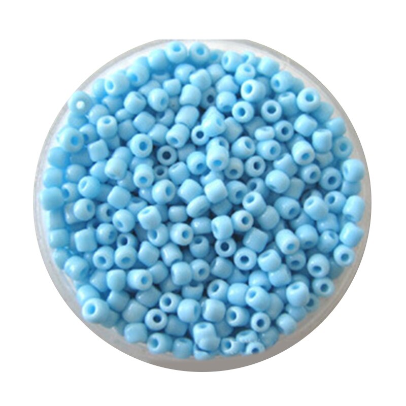 2400 stks/partij 2mm Rocailles voor Handwerken 11 Kleuren Graland Ballen Parels voor Ambachten Sieraden DIY Maken Spacer Decoratie parels: Blue