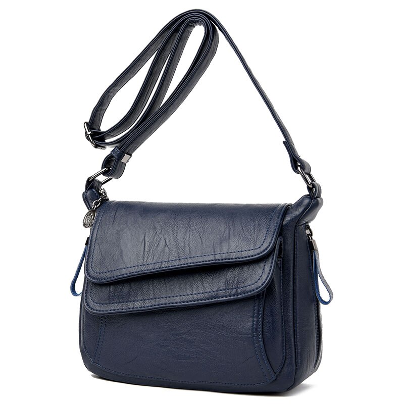 Kavard Women Leather Handbags Style Women Bag sac a main Luxury Handbags Women Bags Small Handbag tend Sling: Blue
