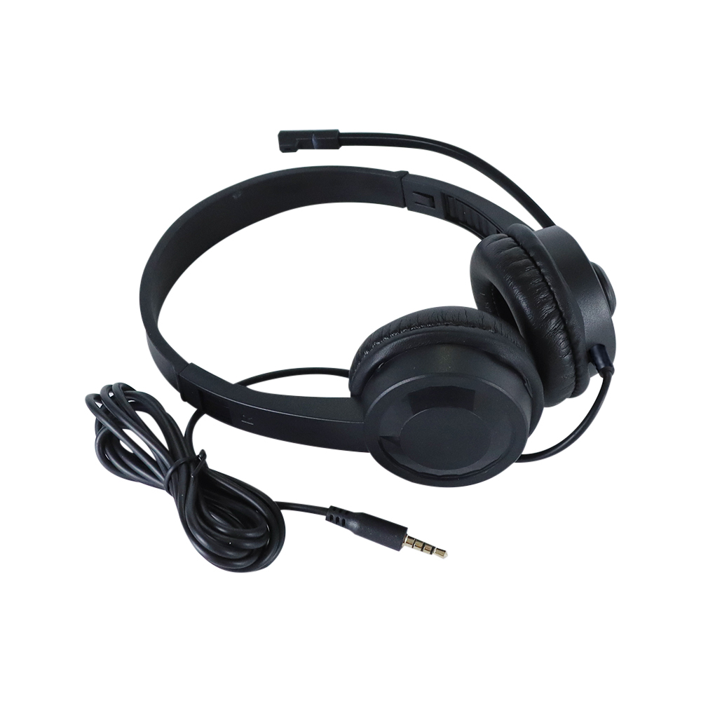 3.5Mm Universele Noise Canceling Head-Mounted Headset Bedrade Hoofdtelefoon Met Microfoon Voor Computer Usb Bedrade Headsets