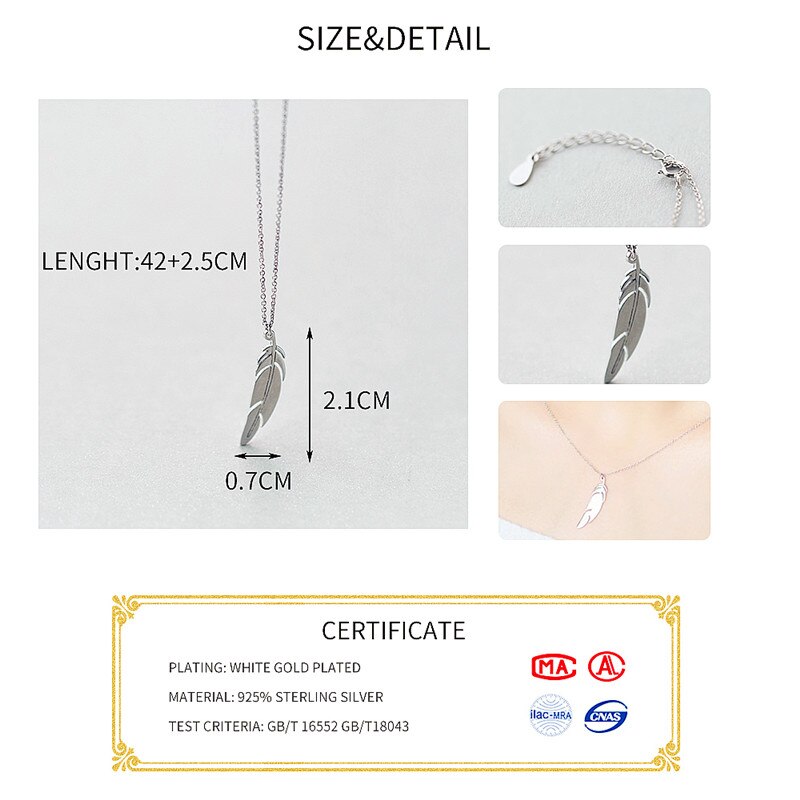 INZATT, Gargantilla de plumas a la , colgante con abalorio de plata de ley 925, joyería de para mujer, accesorios de romántica