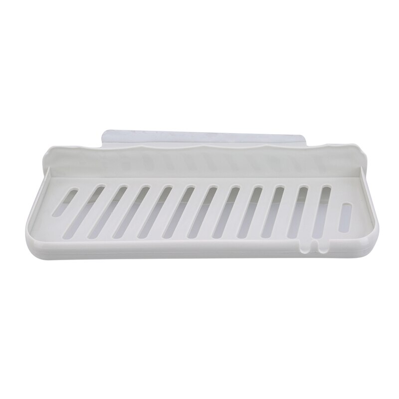 Wall-Mounted Soap Box Perforated Single-Layer Drain Soap Sponge Rack Kitchen And Bathroom Soap Rack