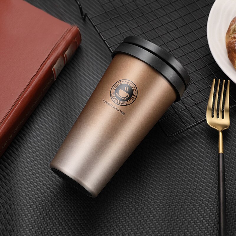 12 Colors 500ml Coffee Thermos Cup Stainless Steel Thermos Mug Vacuum Flask Coffee Cups Travel Mug Hydro Flask Water Bottle