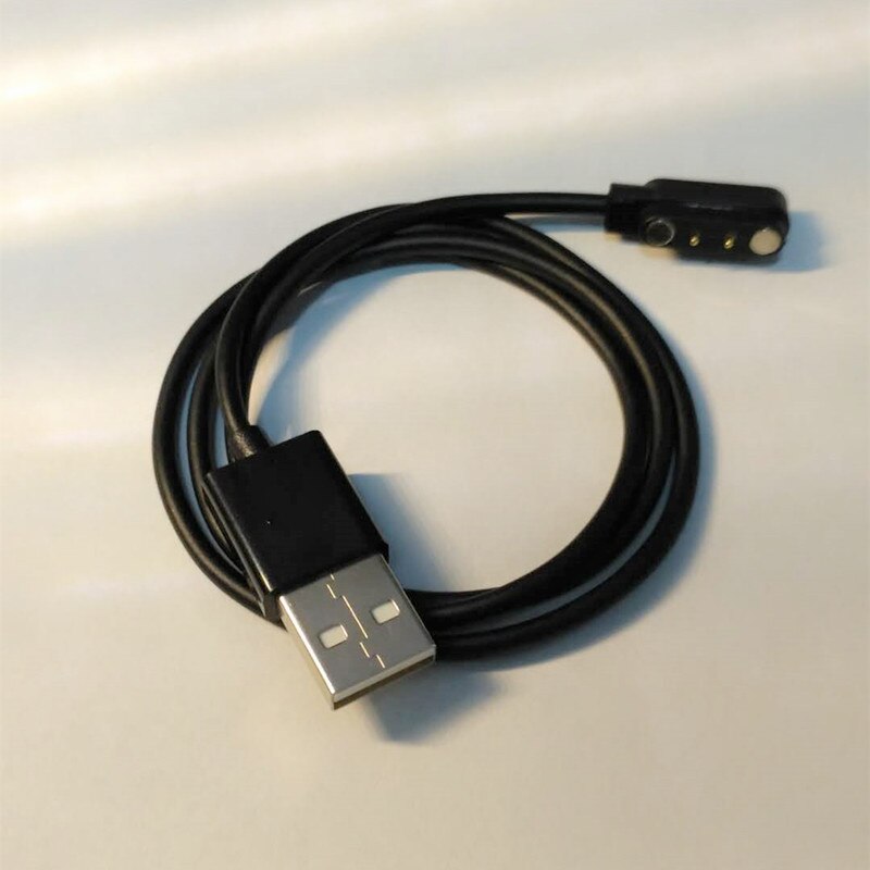 Magnetische Charge Oplaadkabel Voor Smart Horloge Met Magnetics Plug Voor 2 Pins Afstanden 4Mm Zwart Novel Power Charger kabels
