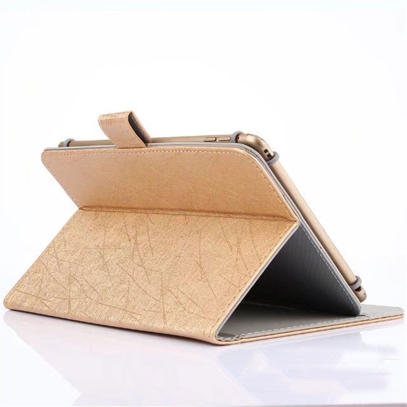 Universal case Cover for tolino epos 7.8 inch ebook reader Magnetic PU Leather Stand Case: Gold