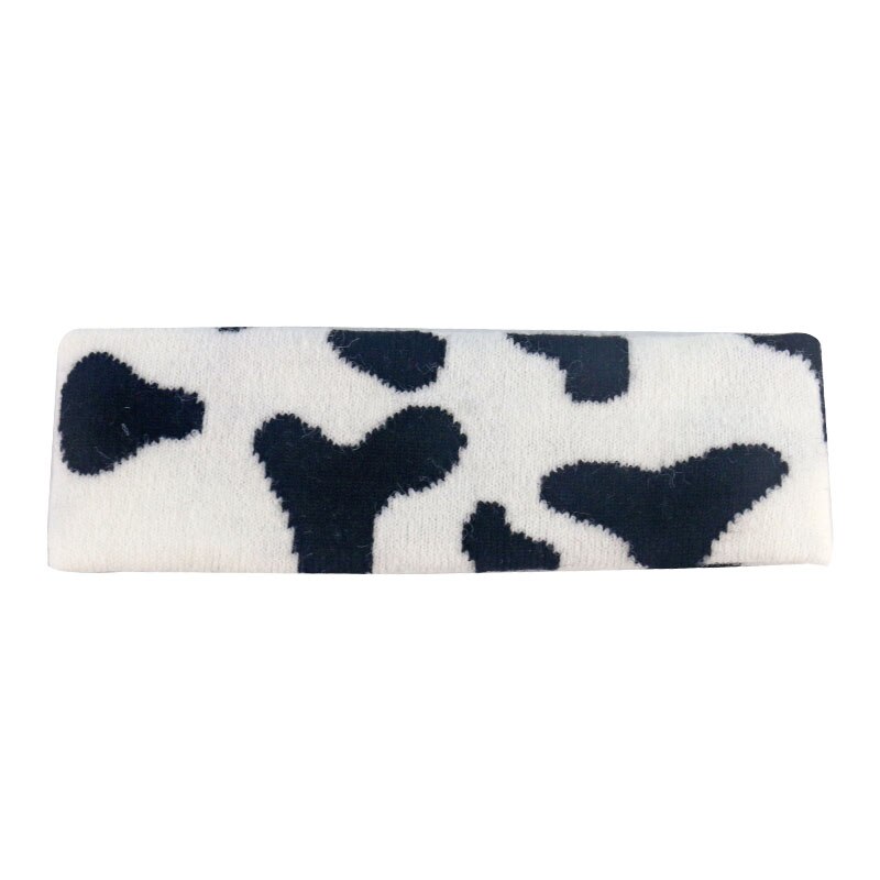 Foxmother zwart witte koe mutsen wintermutsen voor dames dames: Koeien hoofdband