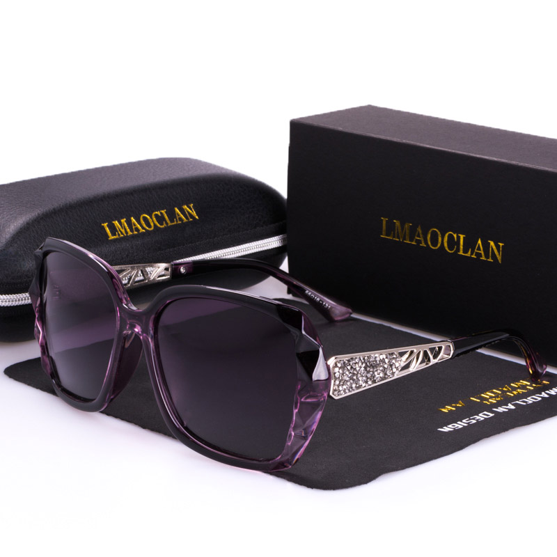 Luxury Brand HD Polarized Sunglasses Women Ladies Oversized Square Gradient Sun Glasses Female Eyewear Oculos UV400: New C06