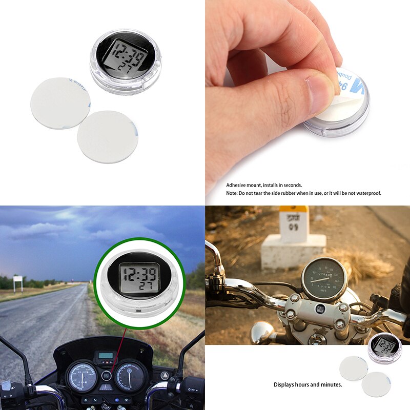 Relojes universales de motocicleta de , reloj Digital para Moto, reloj resistente al agua con cronómetro