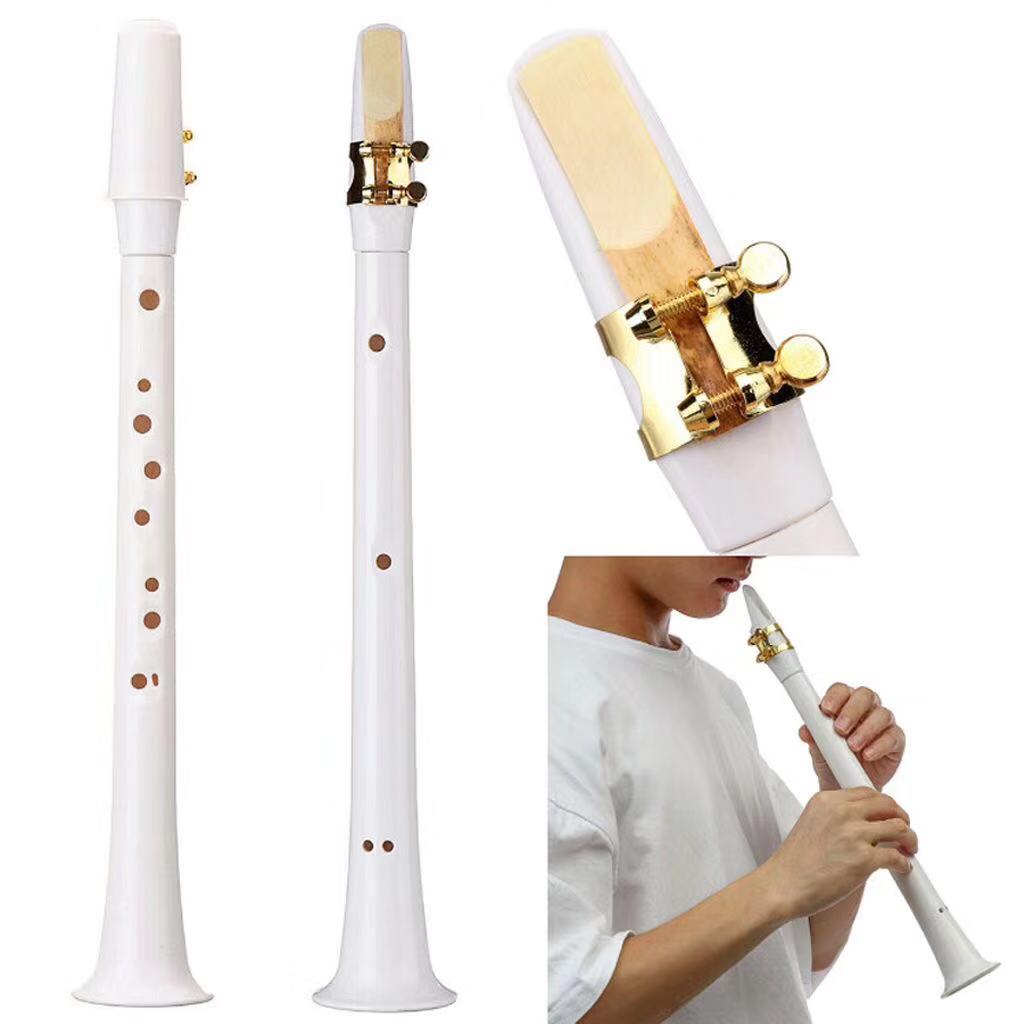 8 Holes C Tone Portable ABS Mini Sax Saxophone Pocket Plastic Saxophone Alto Saxofone Musical Woodwind Instruments