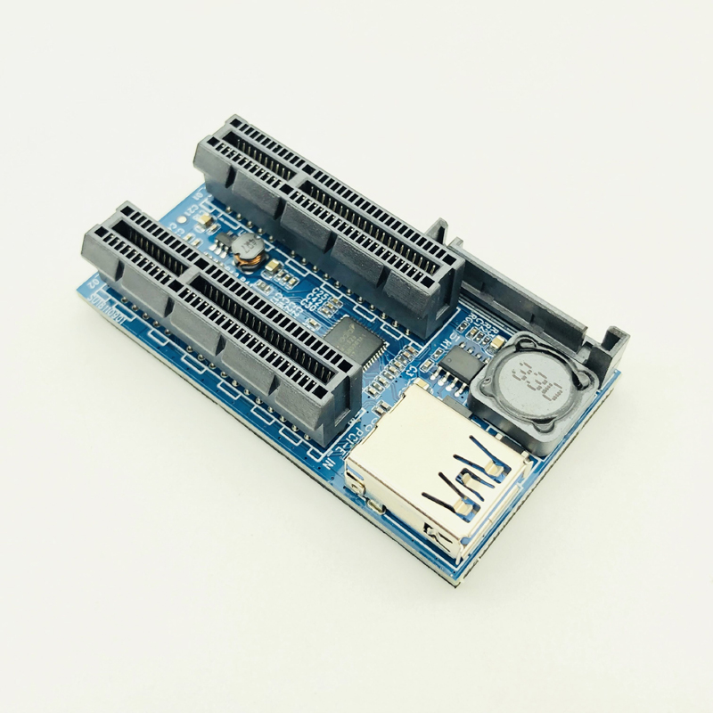 agregar tarjeta PCI Express USB 3,0 adaptador elevador componentes de PC extensor PCIE Riser tarjeta PCI-E Riser PCI E Riser para tarjeta de vídeo