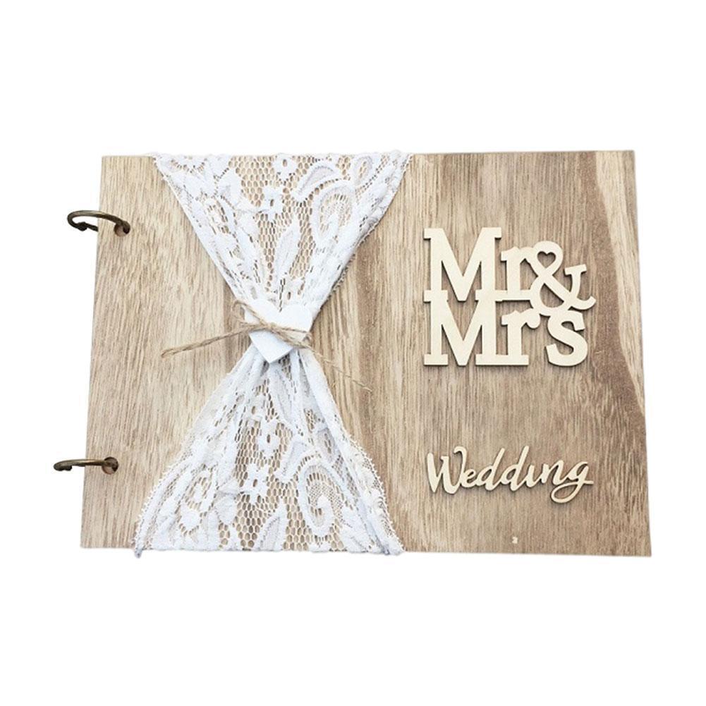 10/20/30/40 Pagina &#39;S Bruiloft Gastenboek Bruiloft Decoratie Gastenboek Bruiloft Zoete Gunsten Cadeaus Voor Gasten Rustieke Bruiloft u9G5