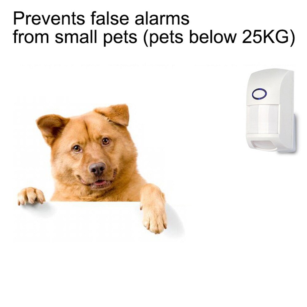 433 mhz trådløs pir bevegelsesdetektor sensor smart infrarød detektor til hjemmesikkerhet wifi gsm 3g gprs alarmsystem