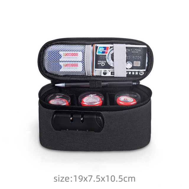 Multi-Purpose Document Storage Briefcase Business Trip Portable Official Seal File Organize Bag Travel Certificates Handbag Item: C-Black