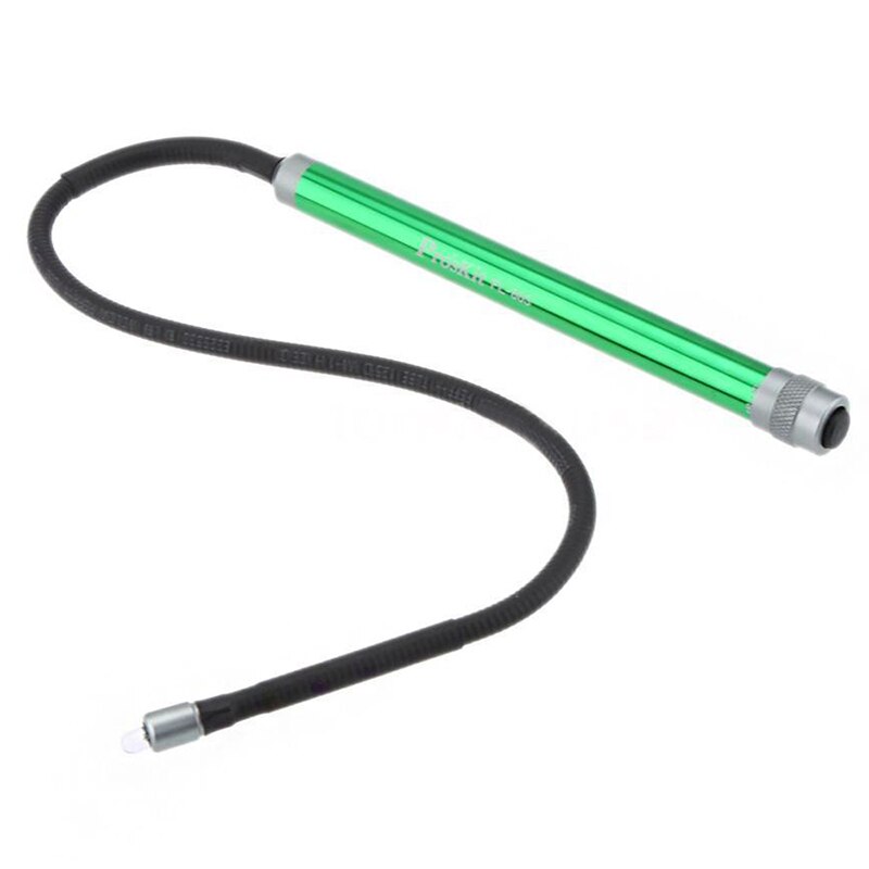 Pro'sKit FL-603 Flexible LED Flashlight for Auto Repair Check Workshop Green