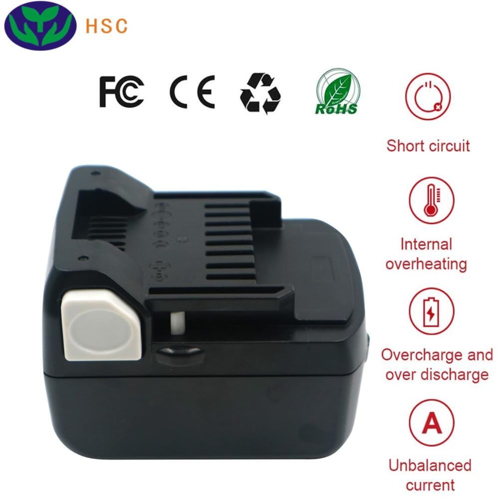 3.0AH 18650 battery Pack HIT18D Lithium Battery 18V Replacement for HITAC 330139 BSL1815X BSL1830 BSL1815 Battery pack 18V