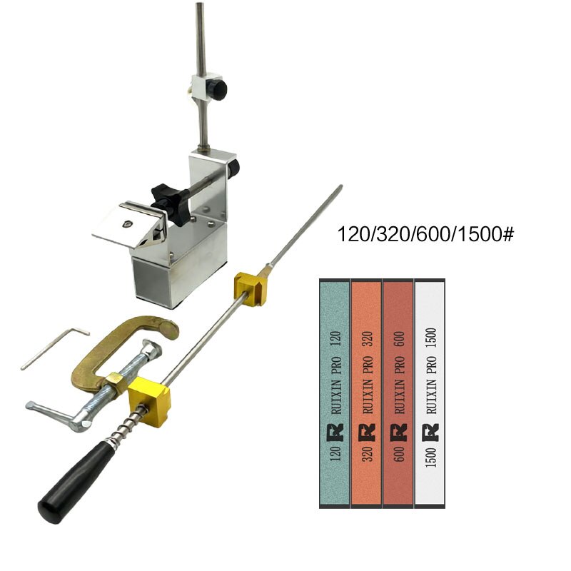 Expert Knife Sharpener Fixed Grinder Aluminum alloy Angle Sharpening System Whetstone Kitchen Tool Metal Material: a