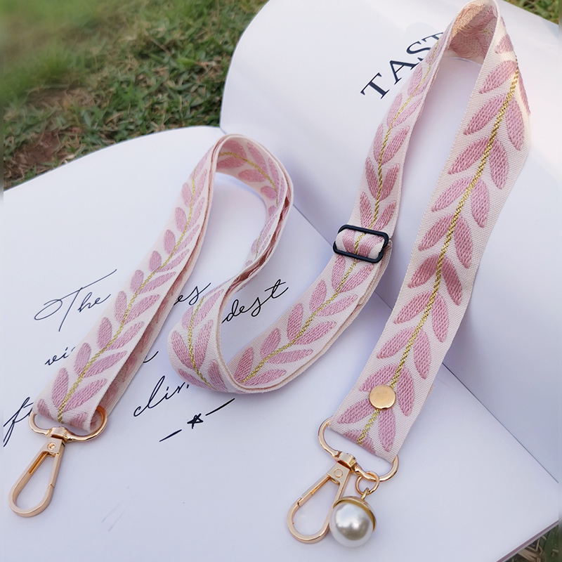 Voor Iphone Huawei Redmi Samsung Mobiele Telefoon Case Verstelbare Mobiele Telefoon Tas Lengte Lanyard Rotan Blad Mobiele Telefoon Lanyard