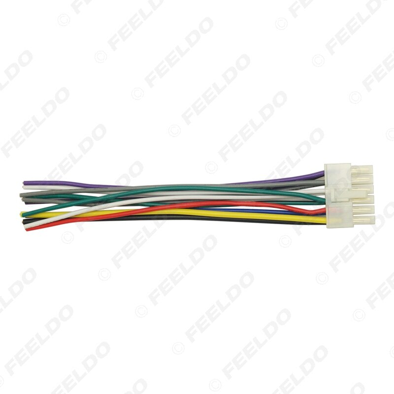 Leewa universal 12 -polig bilkabelkabel adapterkontakt anslut till bil dvd cd radio stereo  #ca5697