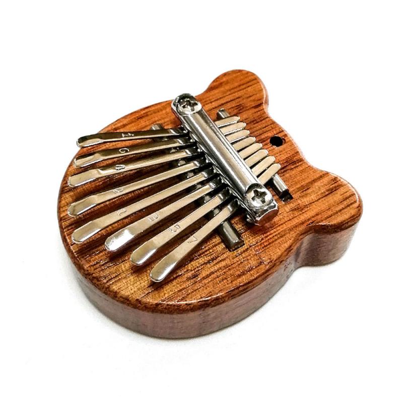 Mini Piano à pouce Kalimba en bois, 8 touches, exquis, de noël, Instrument Musical de: Cute