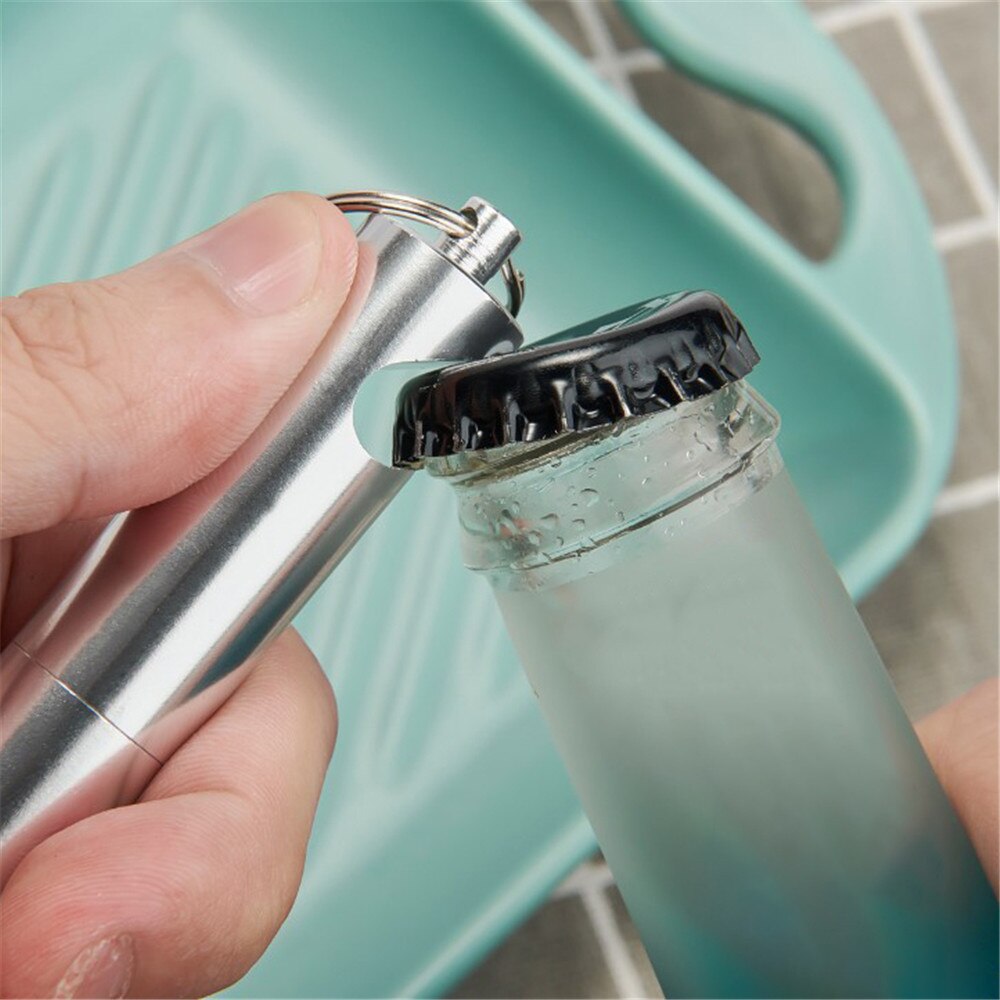 Portable Stainless Steel Telescopic Drinking Straw Set Metal Straw Reusable Travel Keychain Straw with Case Bottle Opener