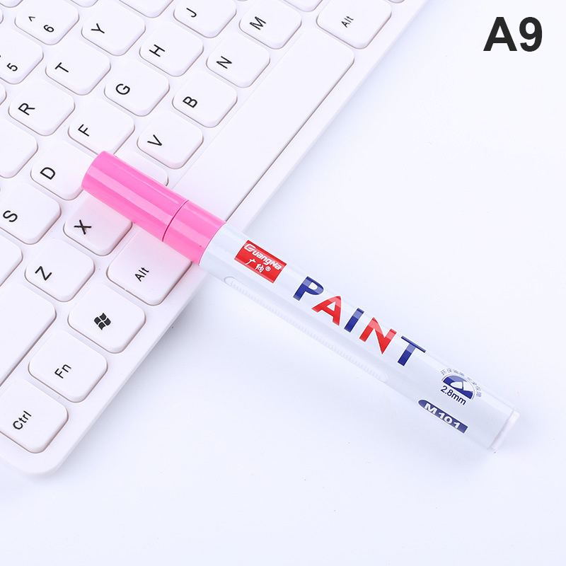 12 Colors Paint Marker Pen Fade-proof Car Tyre Tire Tread CD Metal Permanent: Yellow