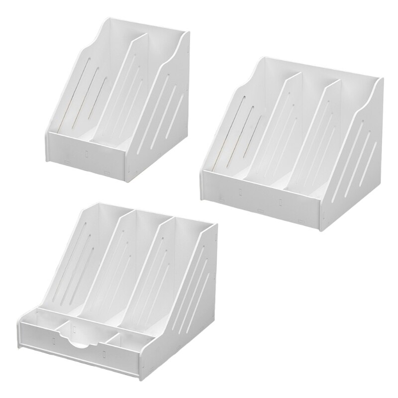 F3MA A4 Office Organizer Letter Size File Folder Desktop File Organizer Box Magazine File Dividers Document File Organizers