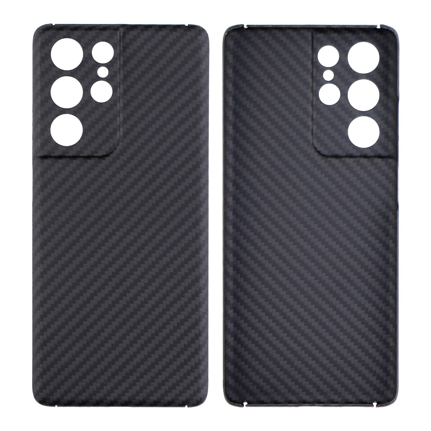 YTF-carbon carbon fiber phone Case For Samsung Galaxy S21 Ultra Ultra-thin Anti-fall business cover Galaxy S21 puls shell: S21 / black (Fine hole)