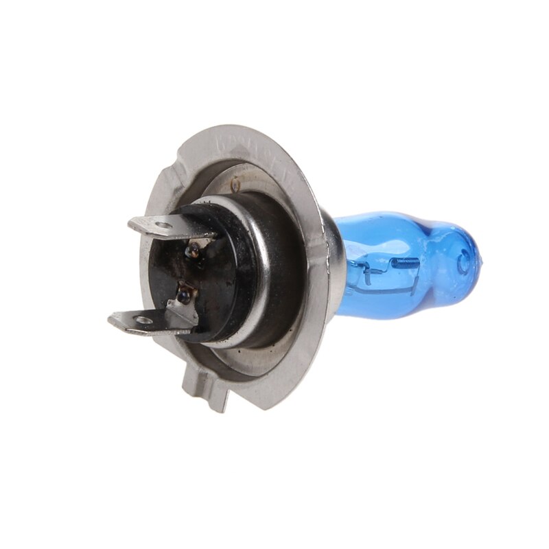 2 stk  h7 6000k gas halogen forlygter hvidt lys pærer 100w lyse  dc 12v