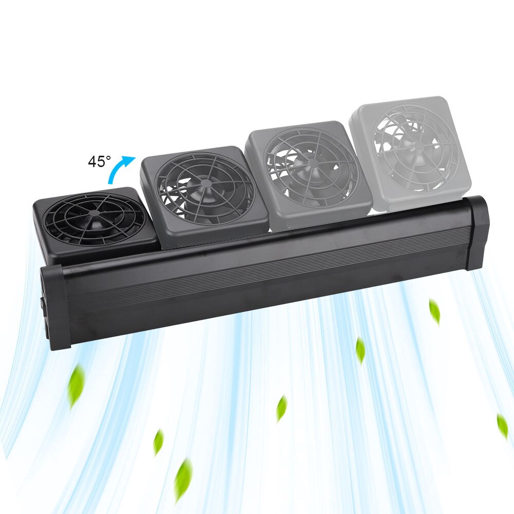 1/2/3/4 Fans Aquarium Kühler Einstellbare Wind Lüfter Wasserkühler Kalten Wind Maker für Aquarium temperatur Controller