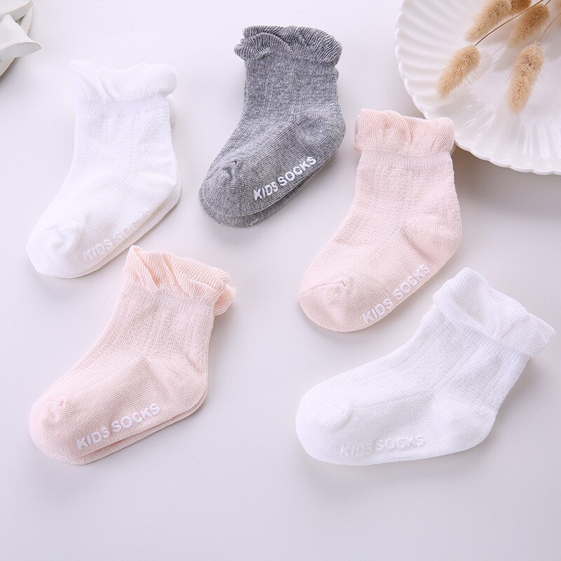 Summer 0-4 Year Toddler Baby Child Girls Ruffle Cotton Socks Princess Baby Socks Newborn